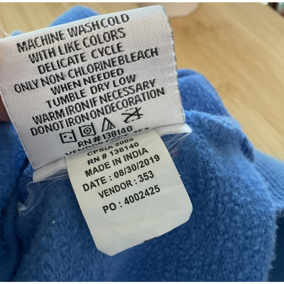 Born Fly Hoodie Youth XL 18-20 Blue Polar Bear Graphic Stay Iced Out Pullover - Picture 8 of 8